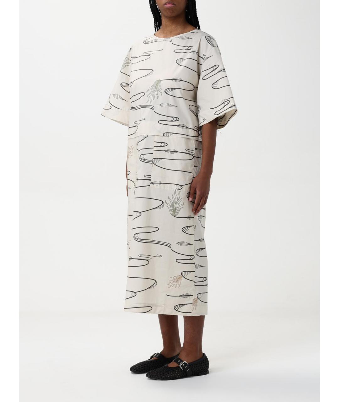 MAX MARA Белое повседневное платье, фото 3