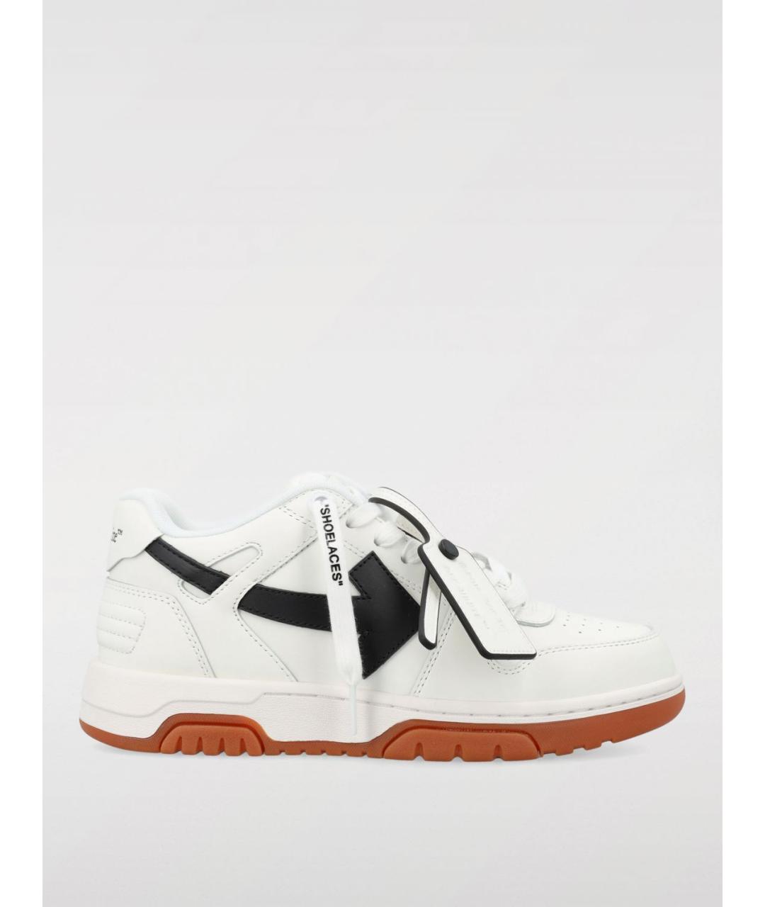 OFF-WHITE Белые кожаные кеды, фото 5