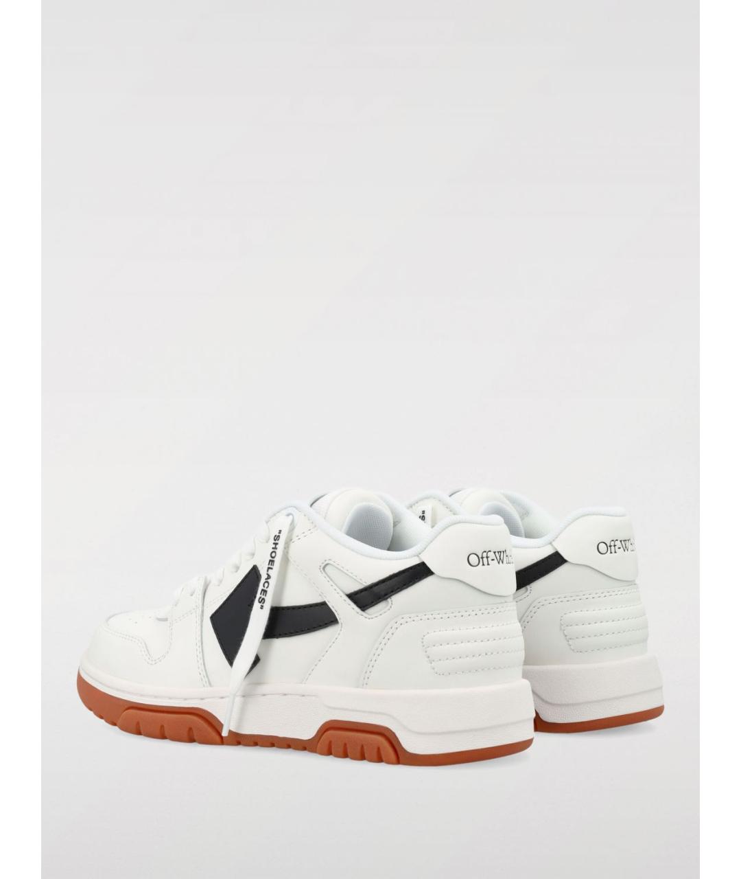 OFF-WHITE Белые кожаные кеды, фото 3