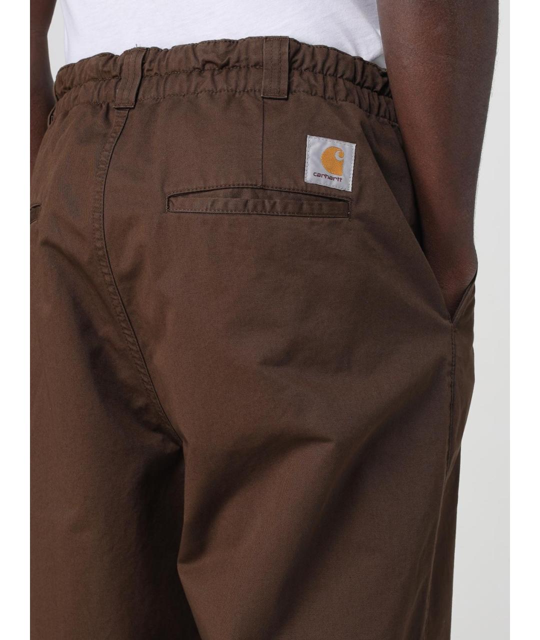 CARHARTT WIP Коричневые повседневные брюки, фото 4