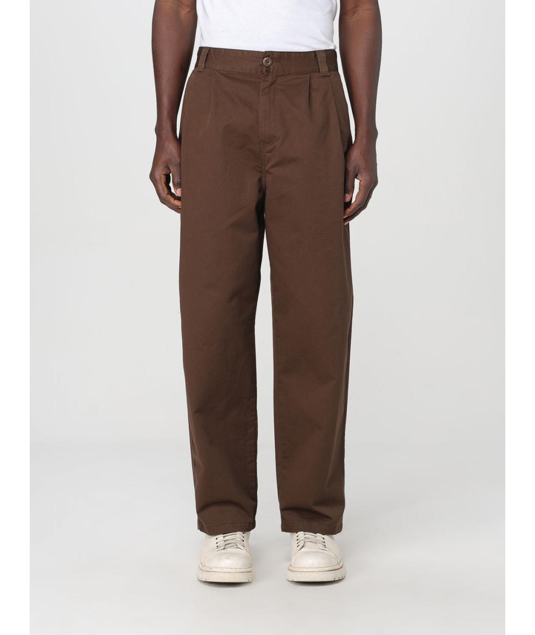 CARHARTT WIP Коричневые повседневные брюки, фото 2