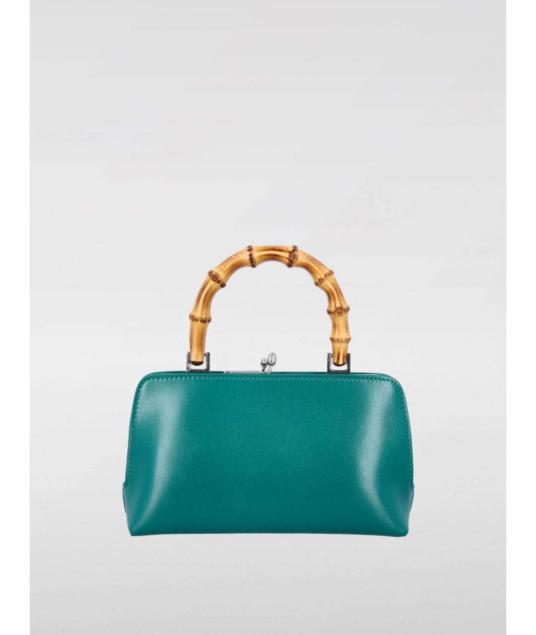 JIL SANDER Бирюзовая сумка с короткими ручками, фото 2
