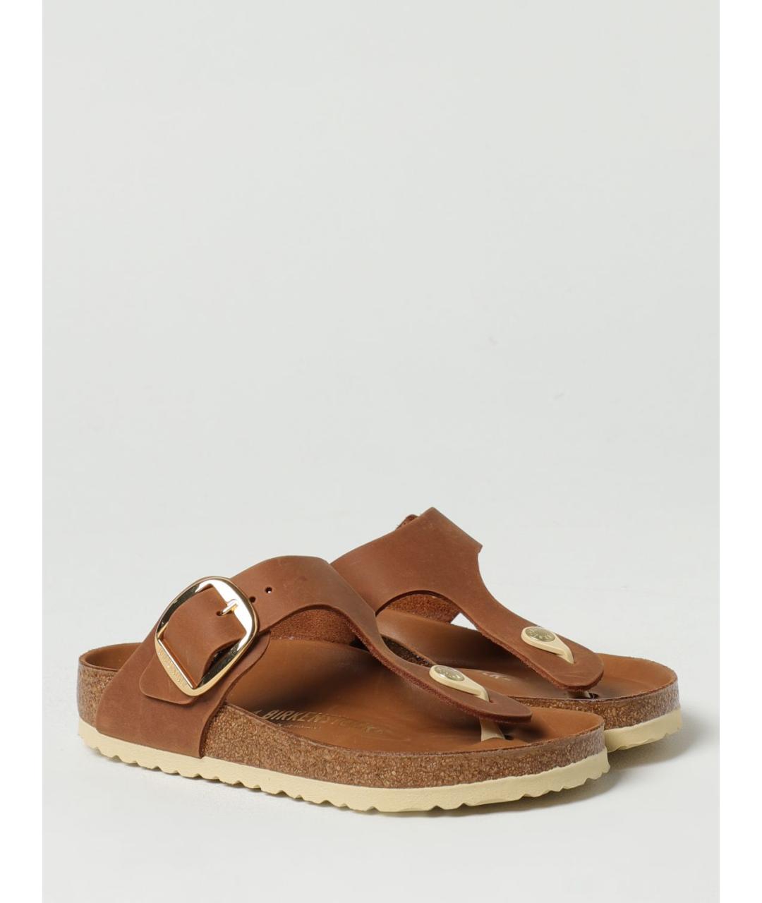 BIRKENSTOCK Коричневые шлепанцы, фото 2