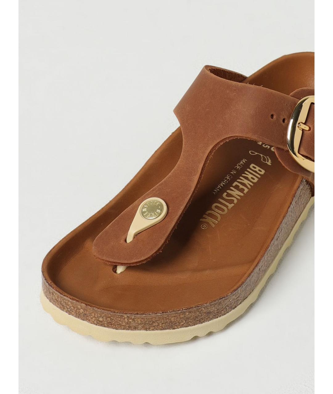BIRKENSTOCK Коричневые шлепанцы, фото 4