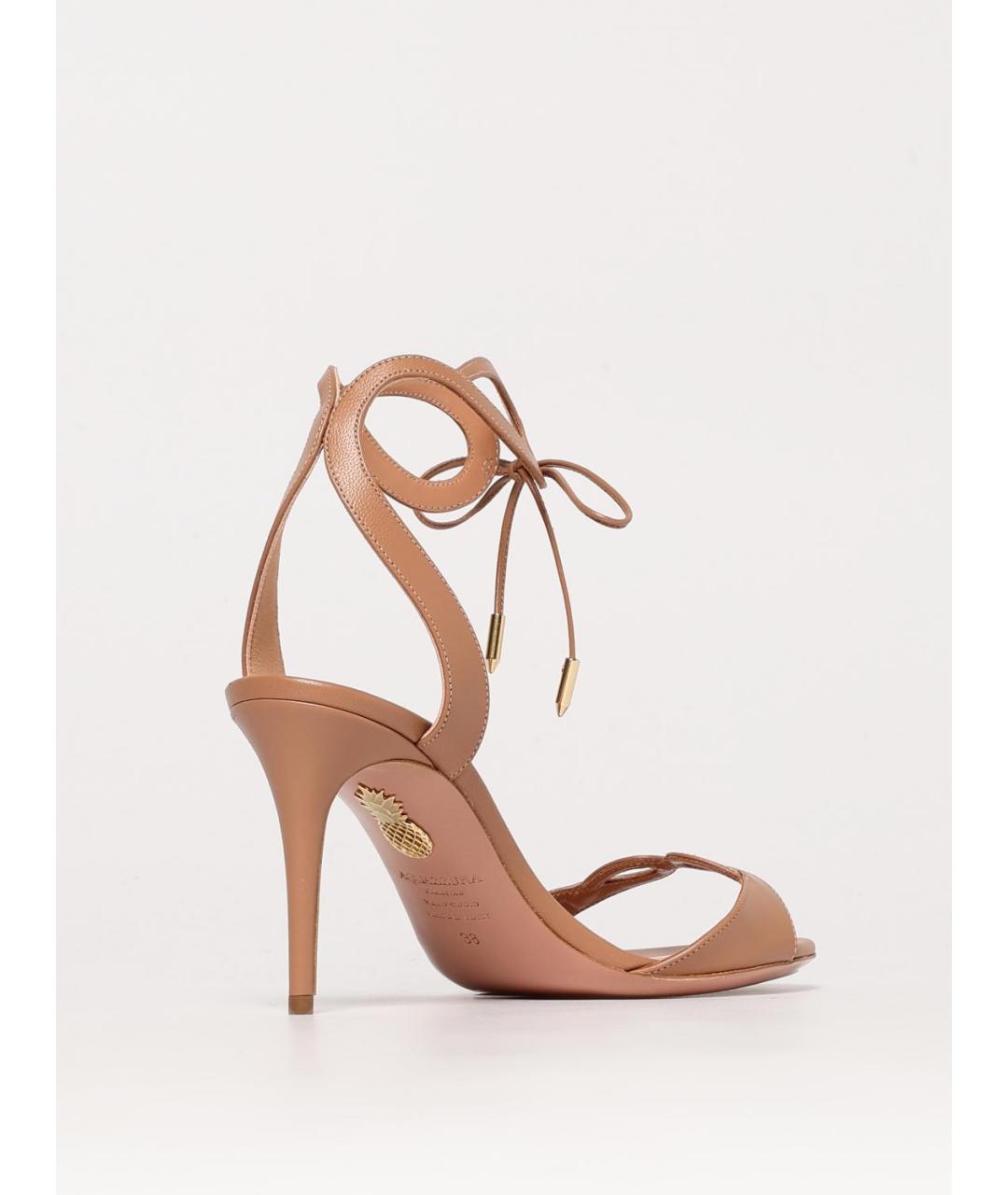 AQUAZZURA Розовые босоножки, фото 3