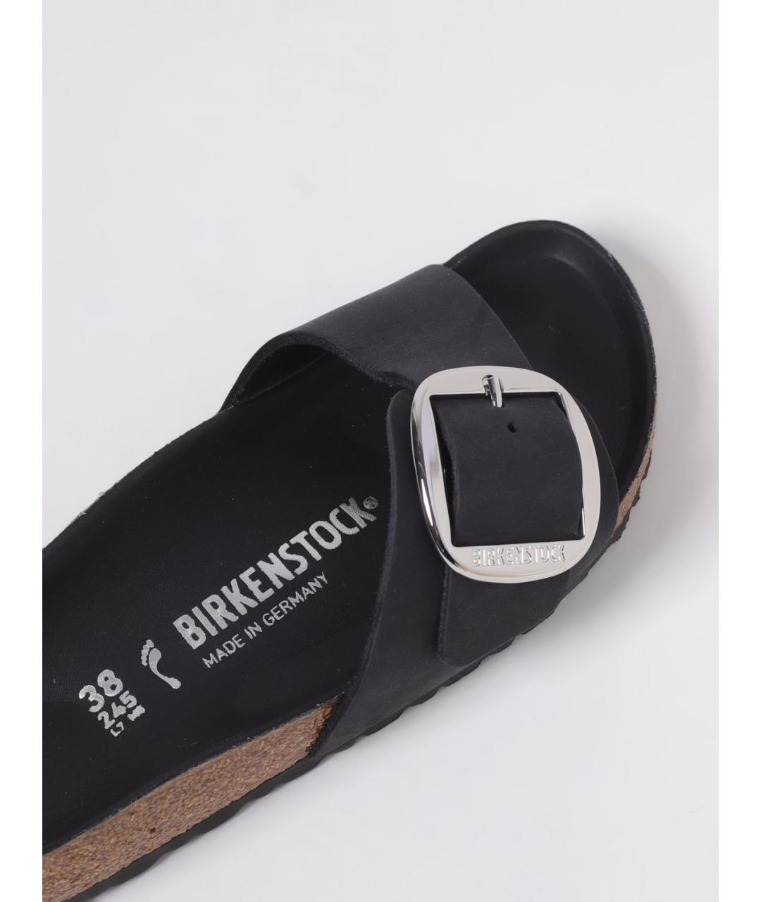 BIRKENSTOCK Черные шлепанцы, фото 4