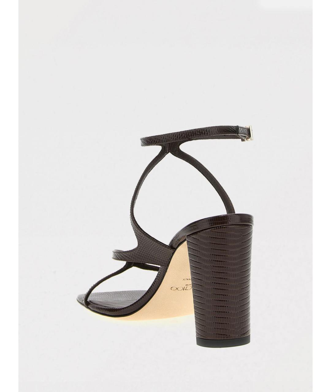 JIMMY CHOO Коричневые босоножки, фото 3