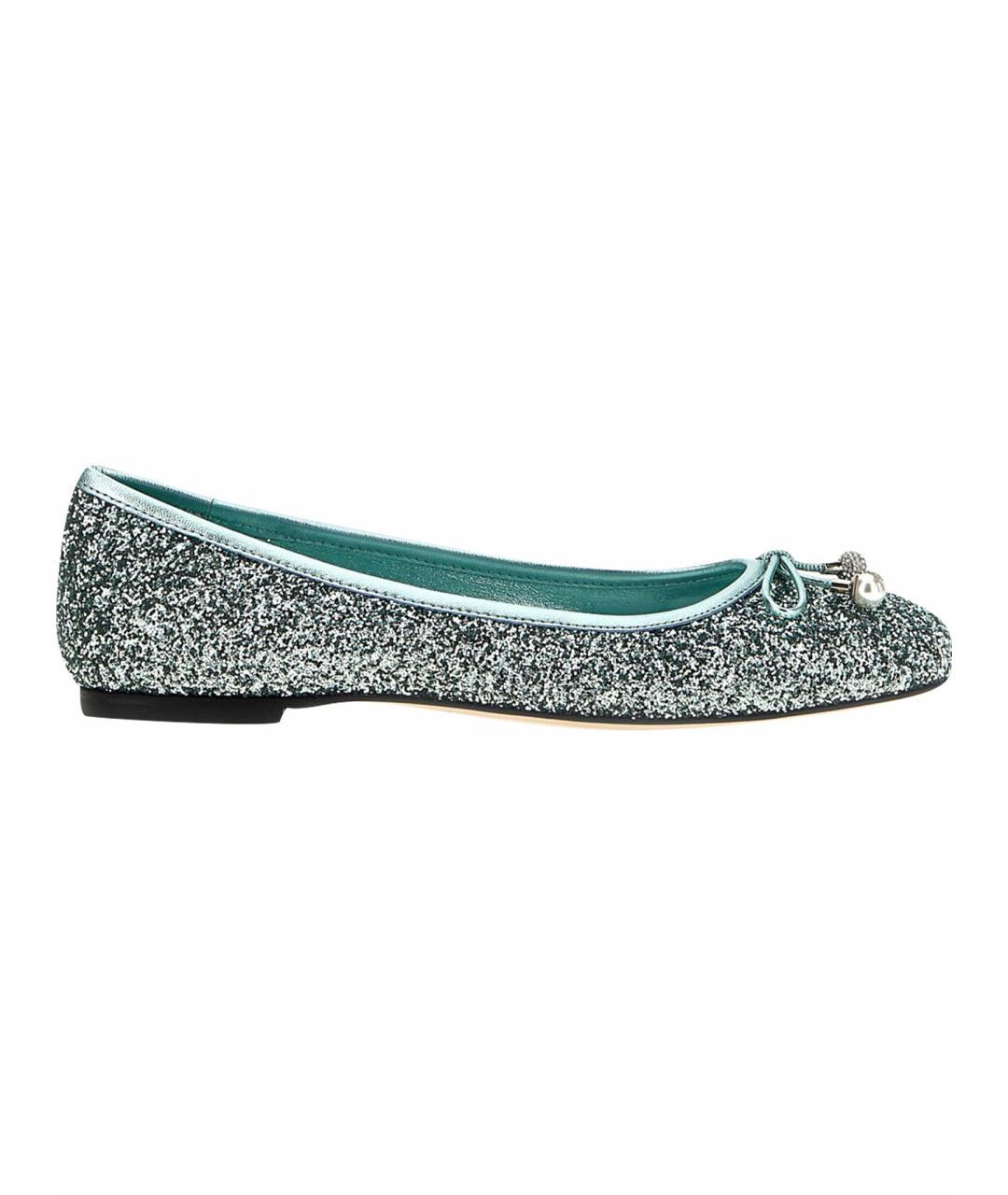 JIMMY CHOO Бирюзовые балетки, фото 1
