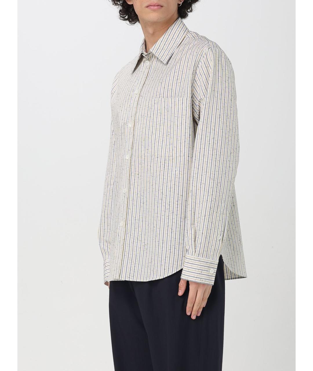 BOTTEGA VENETA Белая хлопковая кэжуал рубашка, фото 4