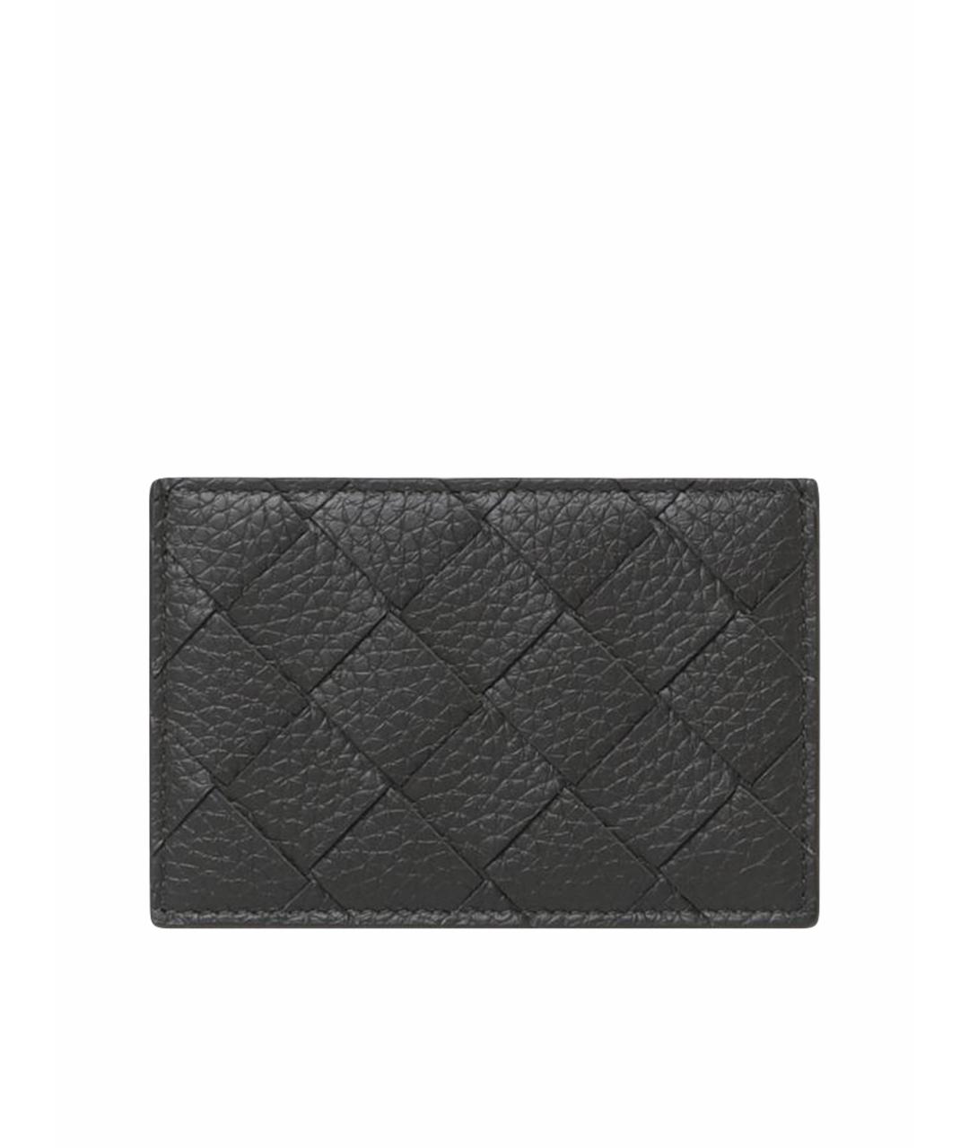 BOTTEGA VENETA Черный кожаный кардхолдер, фото 1