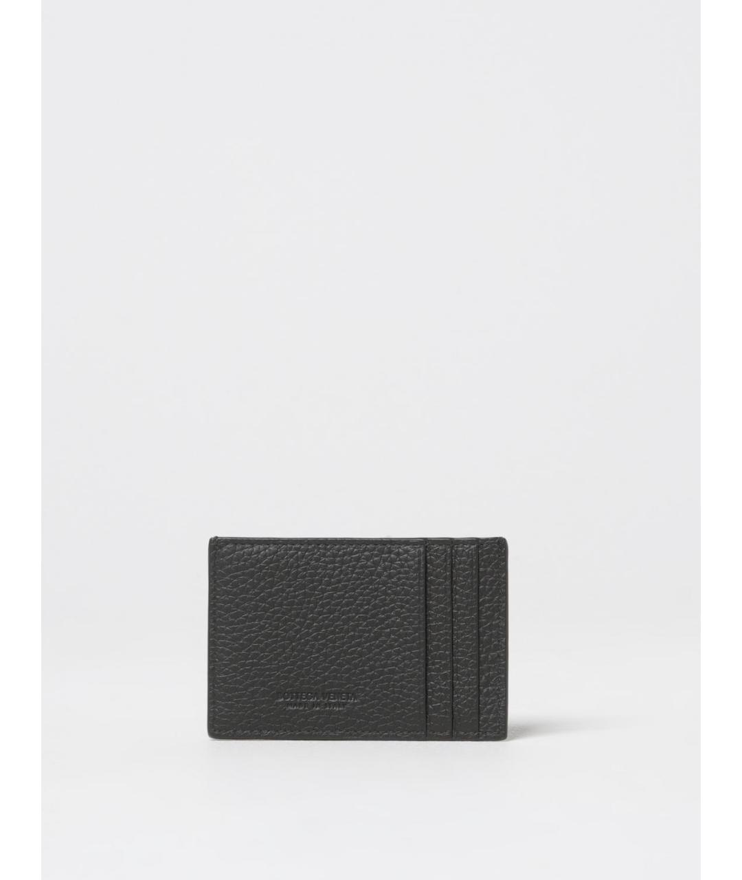 BOTTEGA VENETA Черный кожаный кардхолдер, фото 2
