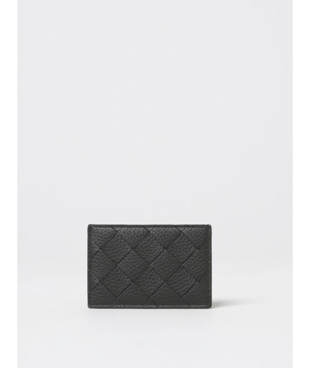 BOTTEGA VENETA Черный кожаный кардхолдер, фото 3