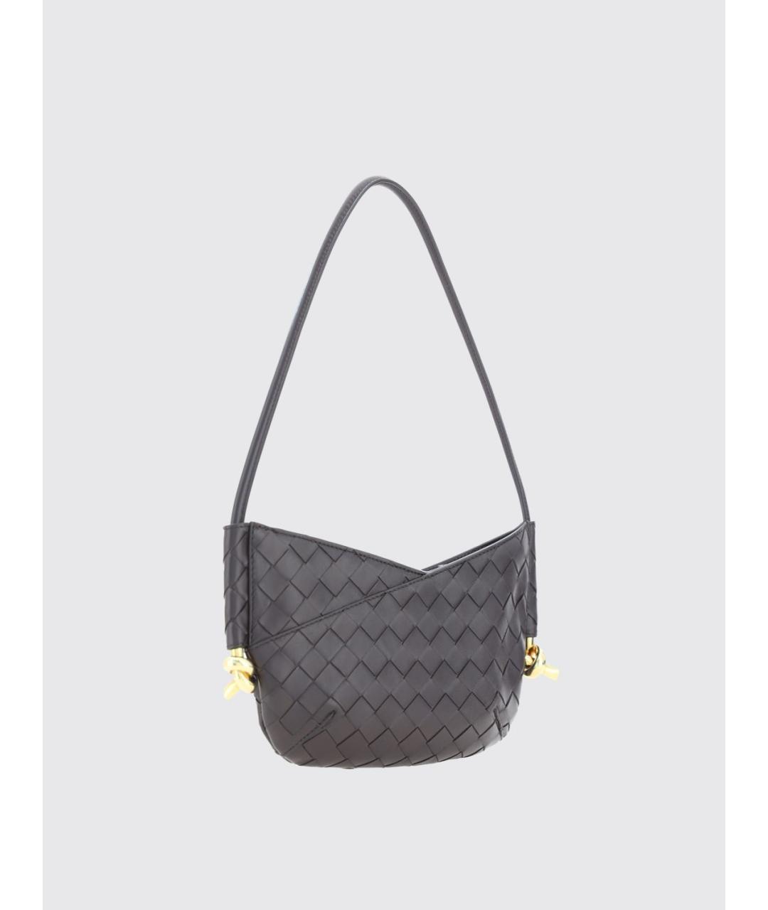 BOTTEGA VENETA Коричневая кожаная сумка через плечо, фото 3