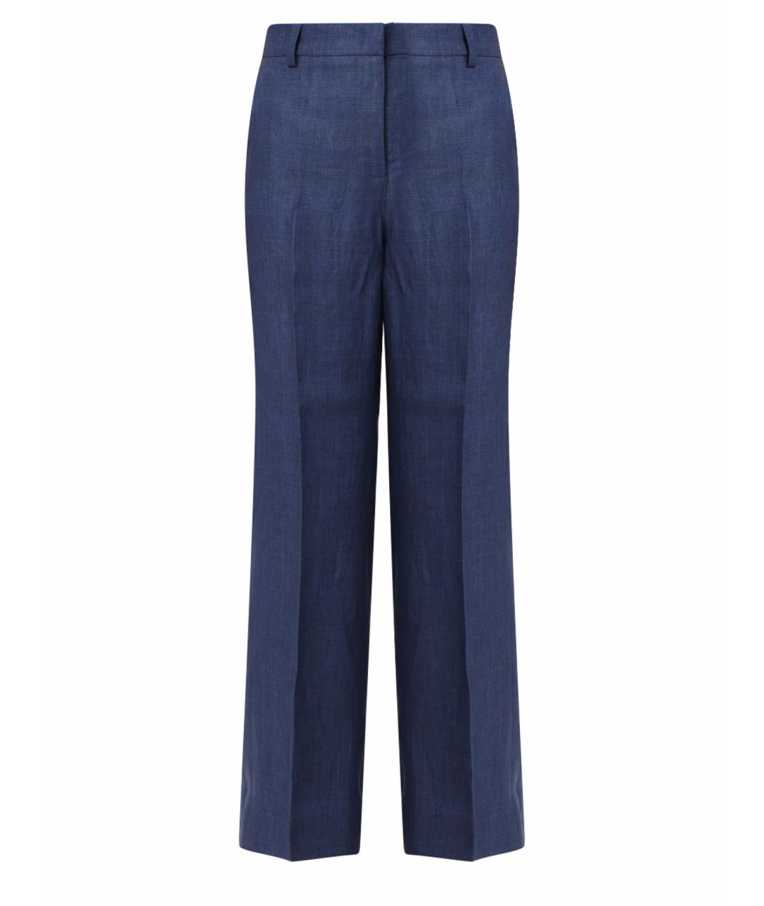 WEEKEND MAX MARA Синие прямые брюки, фото 1