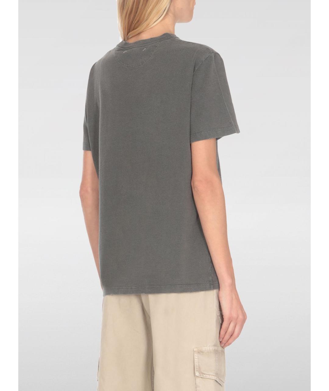 GOLDEN GOOSE DELUXE BRAND Серая футболка, фото 3