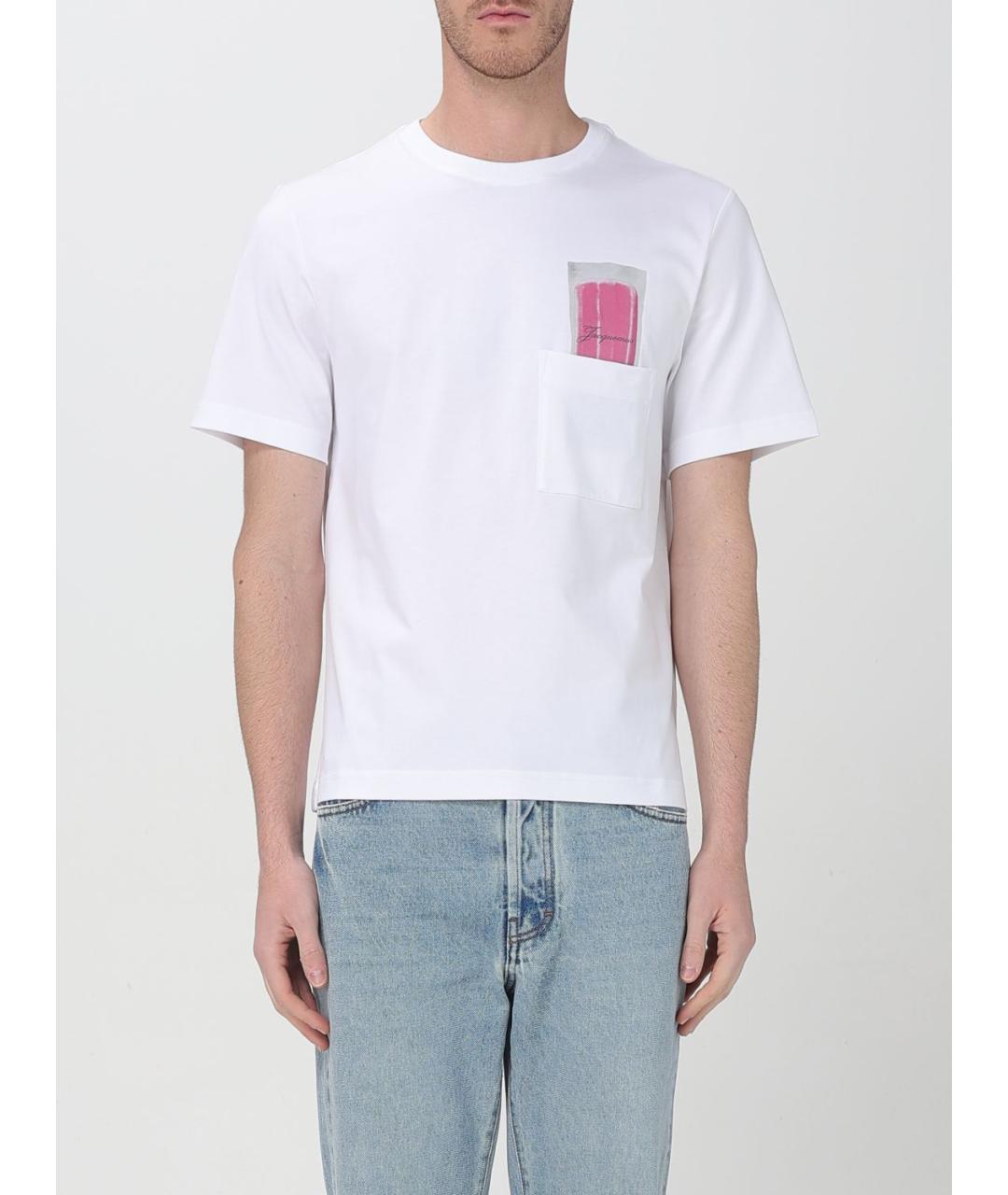 JACQUEMUS Белая футболка, фото 2