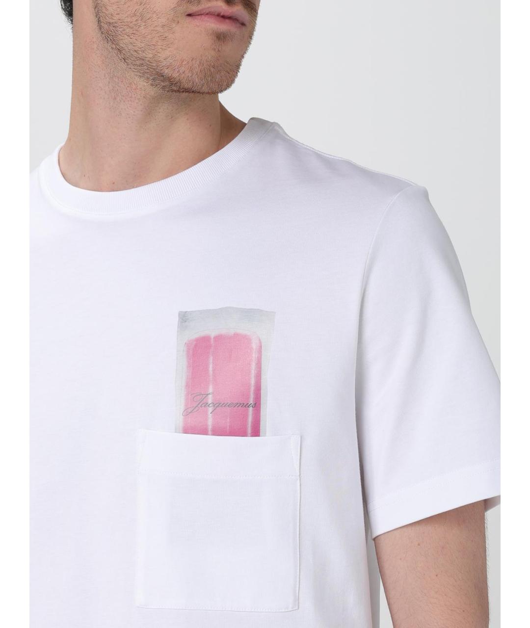 JACQUEMUS Белая футболка, фото 5