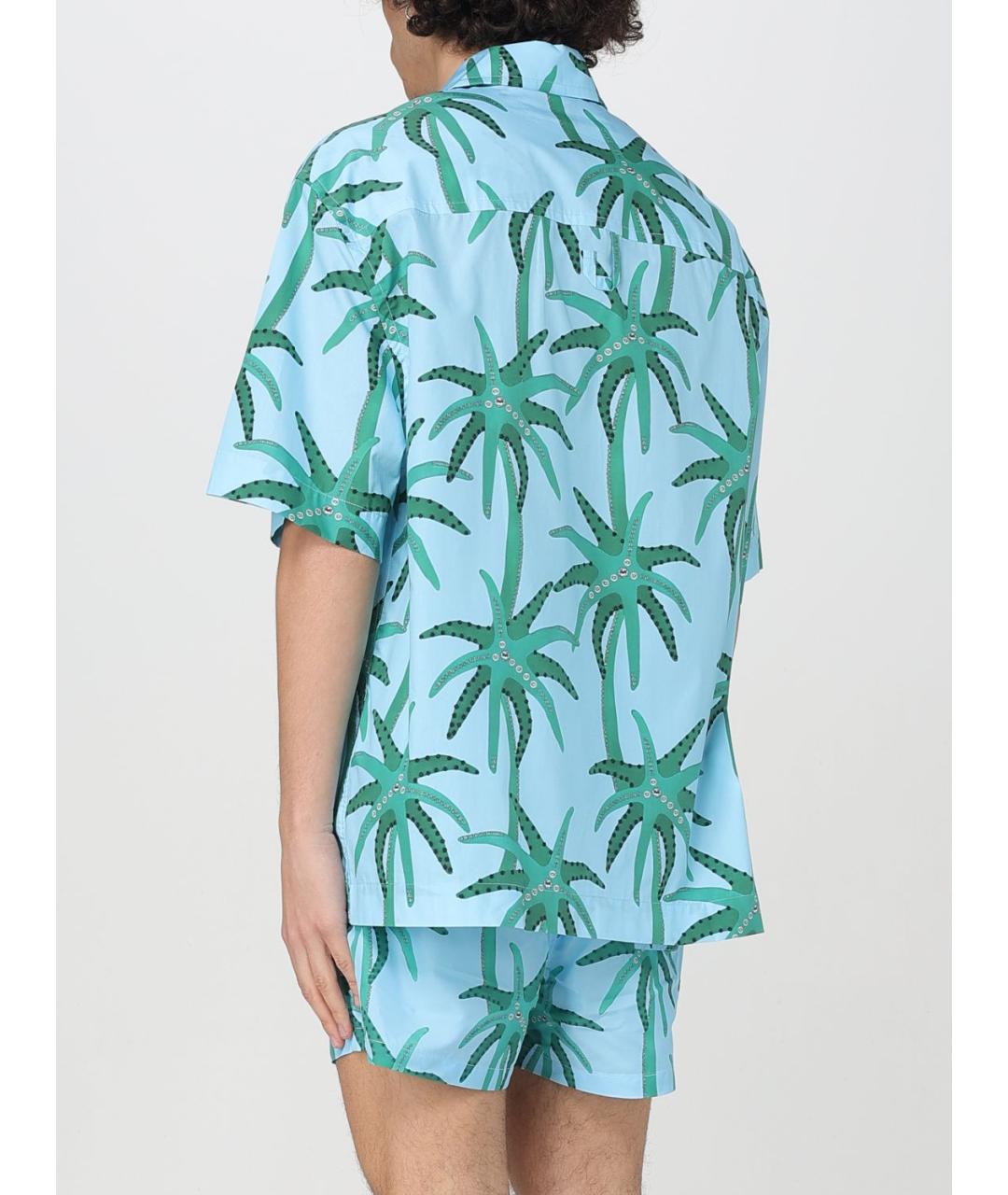 JACQUEMUS Синяя хлопковая кэжуал рубашка, фото 4