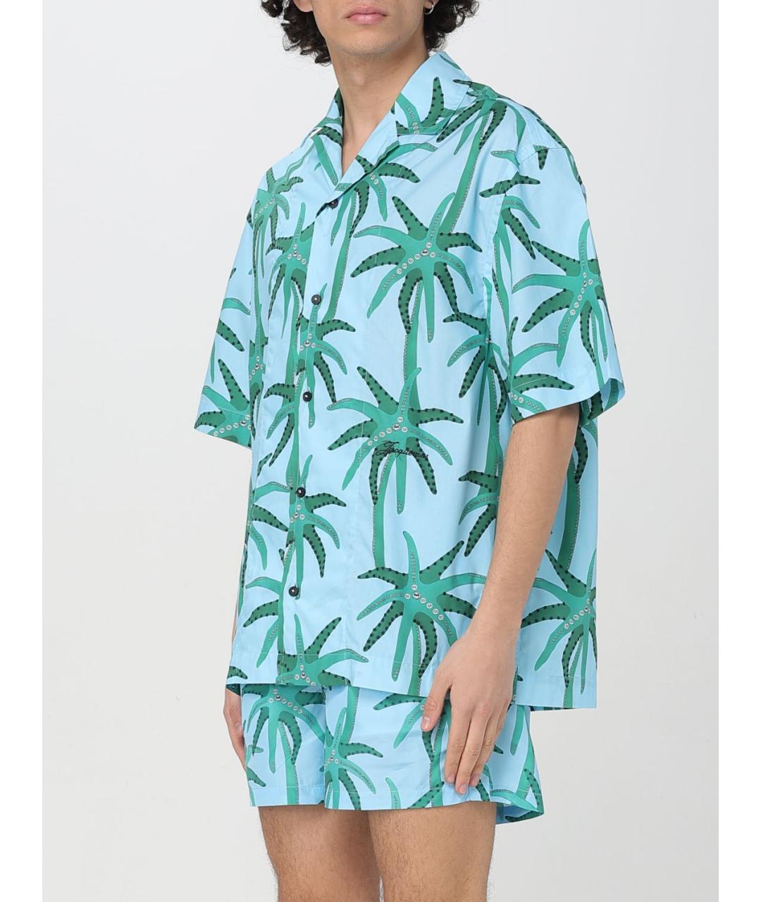 JACQUEMUS Синяя хлопковая кэжуал рубашка, фото 5