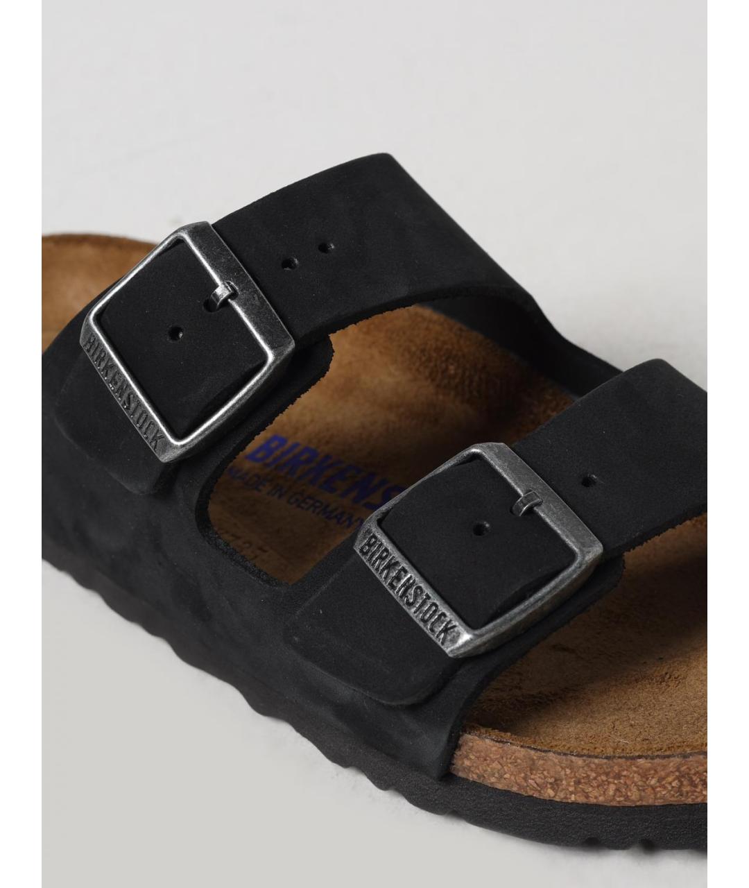 BIRKENSTOCK Черные шлепанцы, фото 4