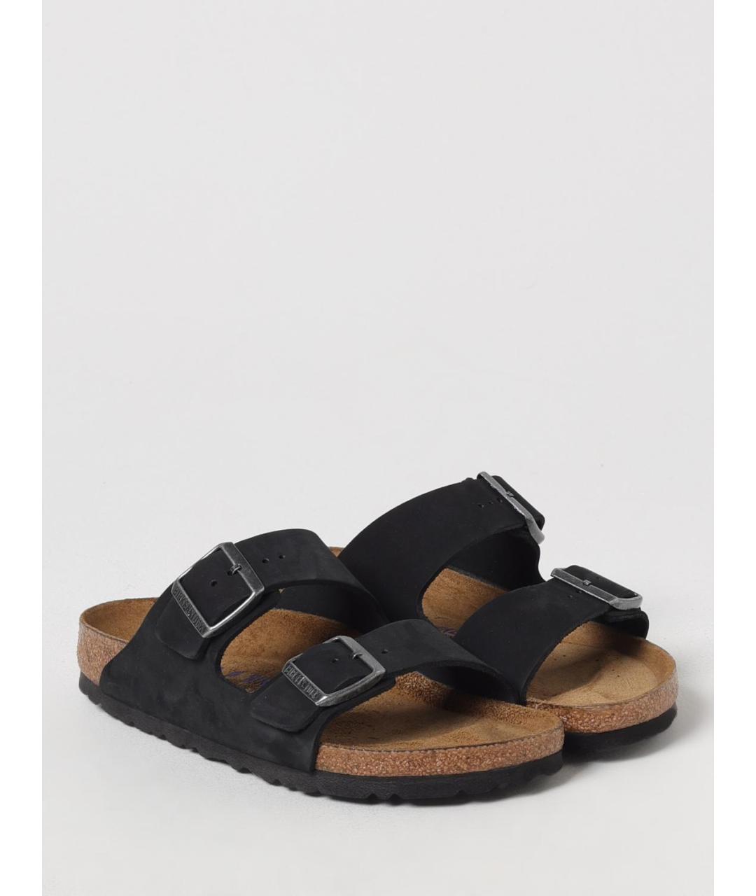 BIRKENSTOCK Черные шлепанцы, фото 2
