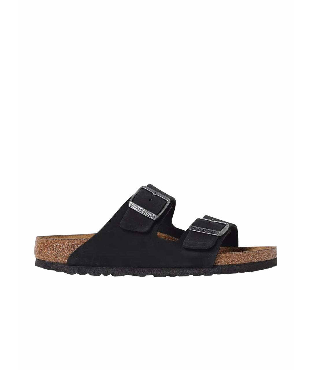 BIRKENSTOCK Черные шлепанцы, фото 1