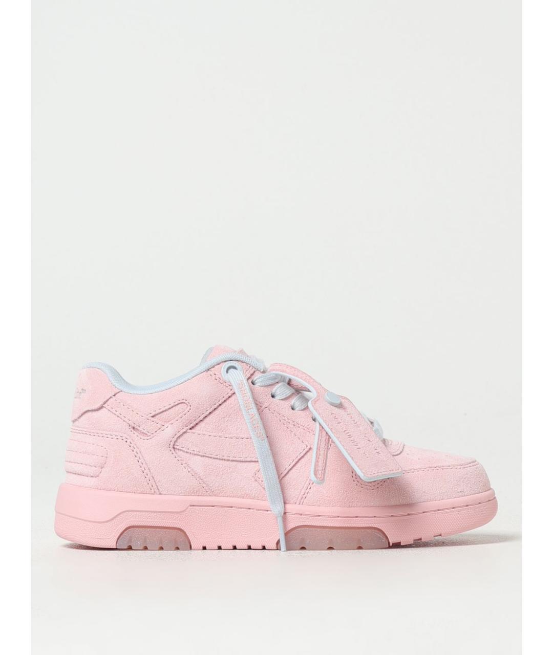 OFF-WHITE Розовые замшевые кеды, фото 5