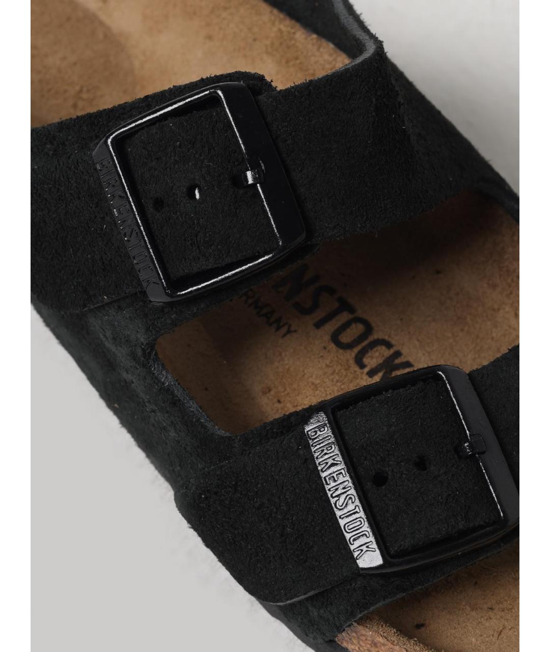 BIRKENSTOCK Черные шлепанцы, фото 4