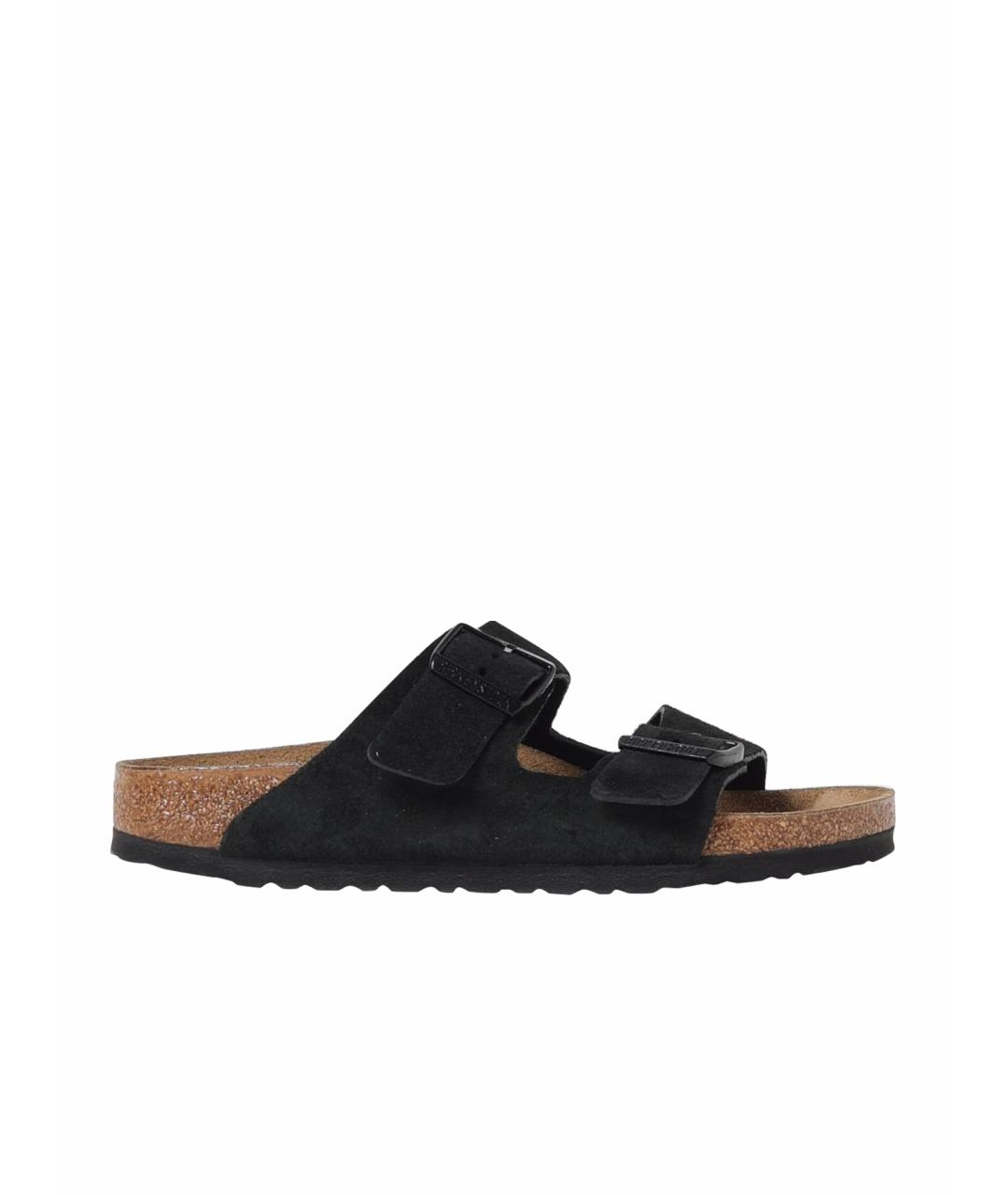 BIRKENSTOCK Черные шлепанцы, фото 1