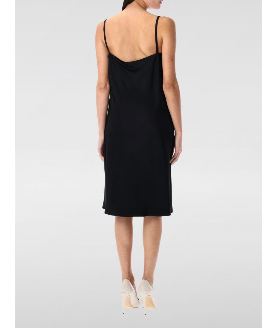 VERSACE Черное ацетатное платье, фото 3