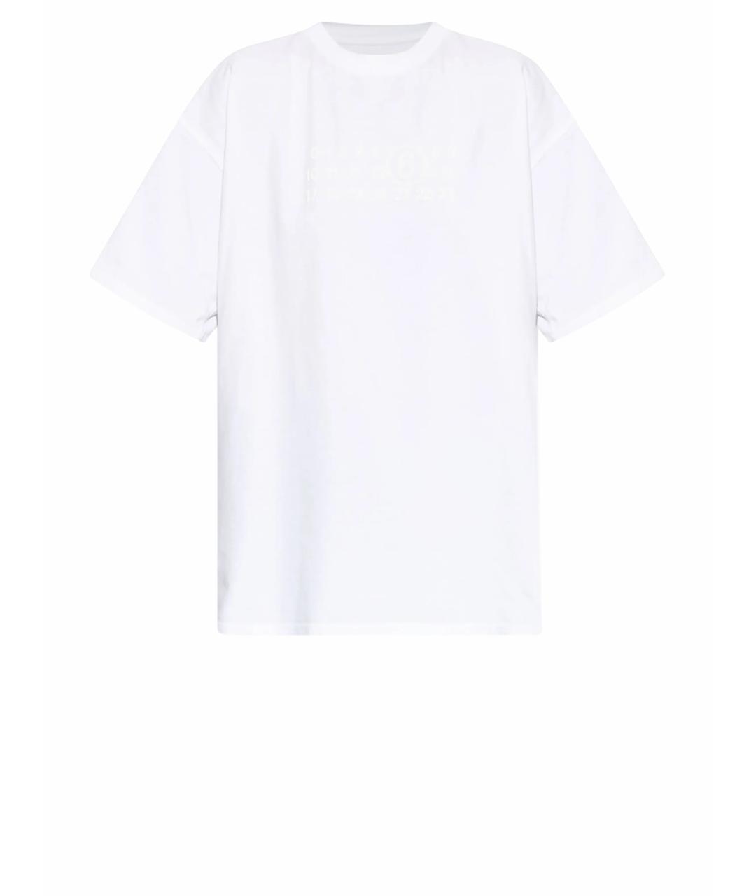 MM6 MAISON MARGIELA Белая хлопковая футболка, фото 1