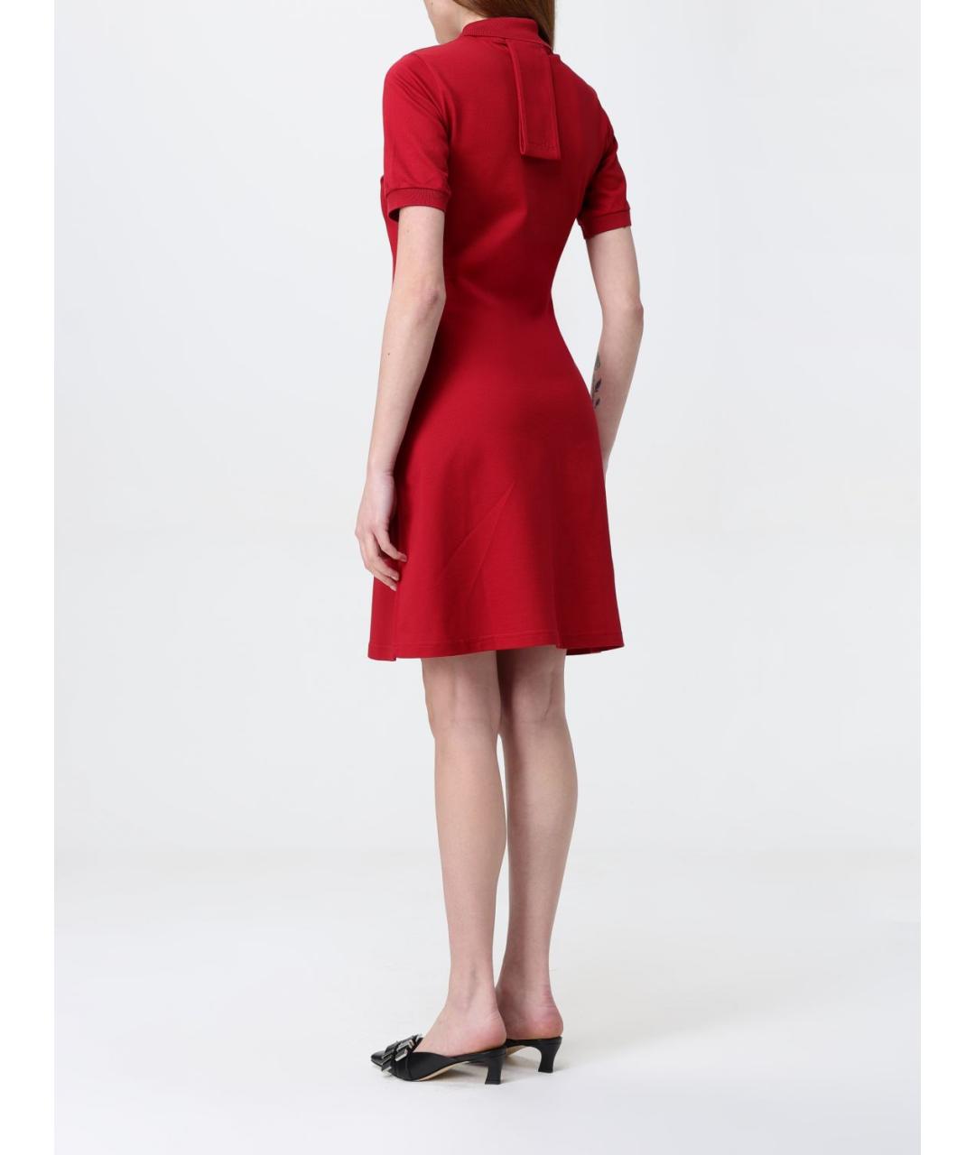 COURREGES Красное хлопковое повседневное платье, фото 3