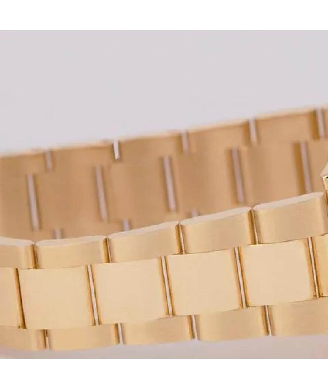 ROLEX Белые часы из желтого золота, фото 7