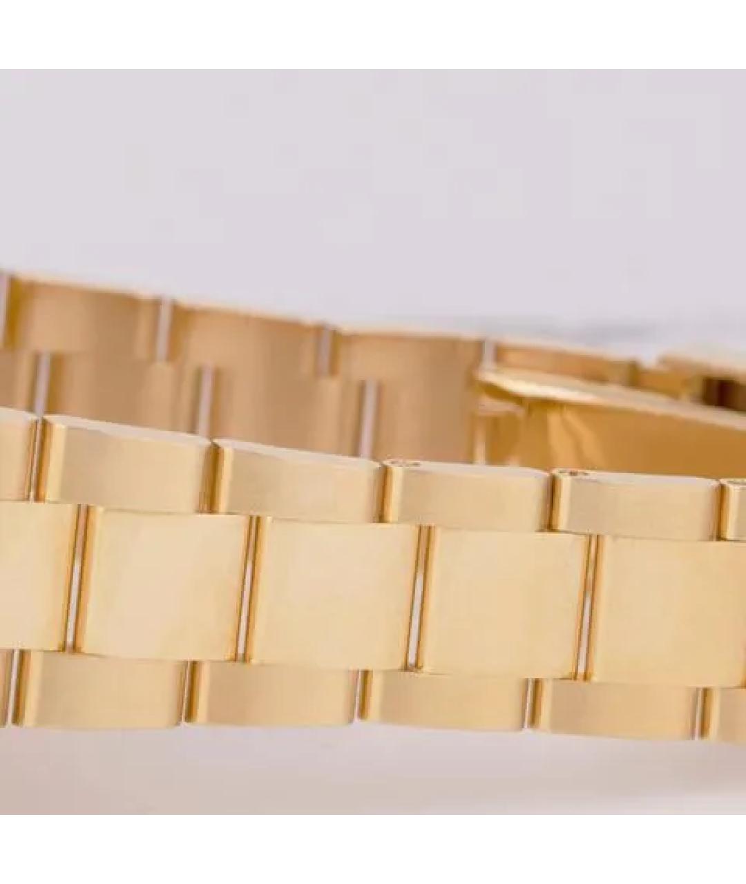 ROLEX Белые часы из желтого золота, фото 6