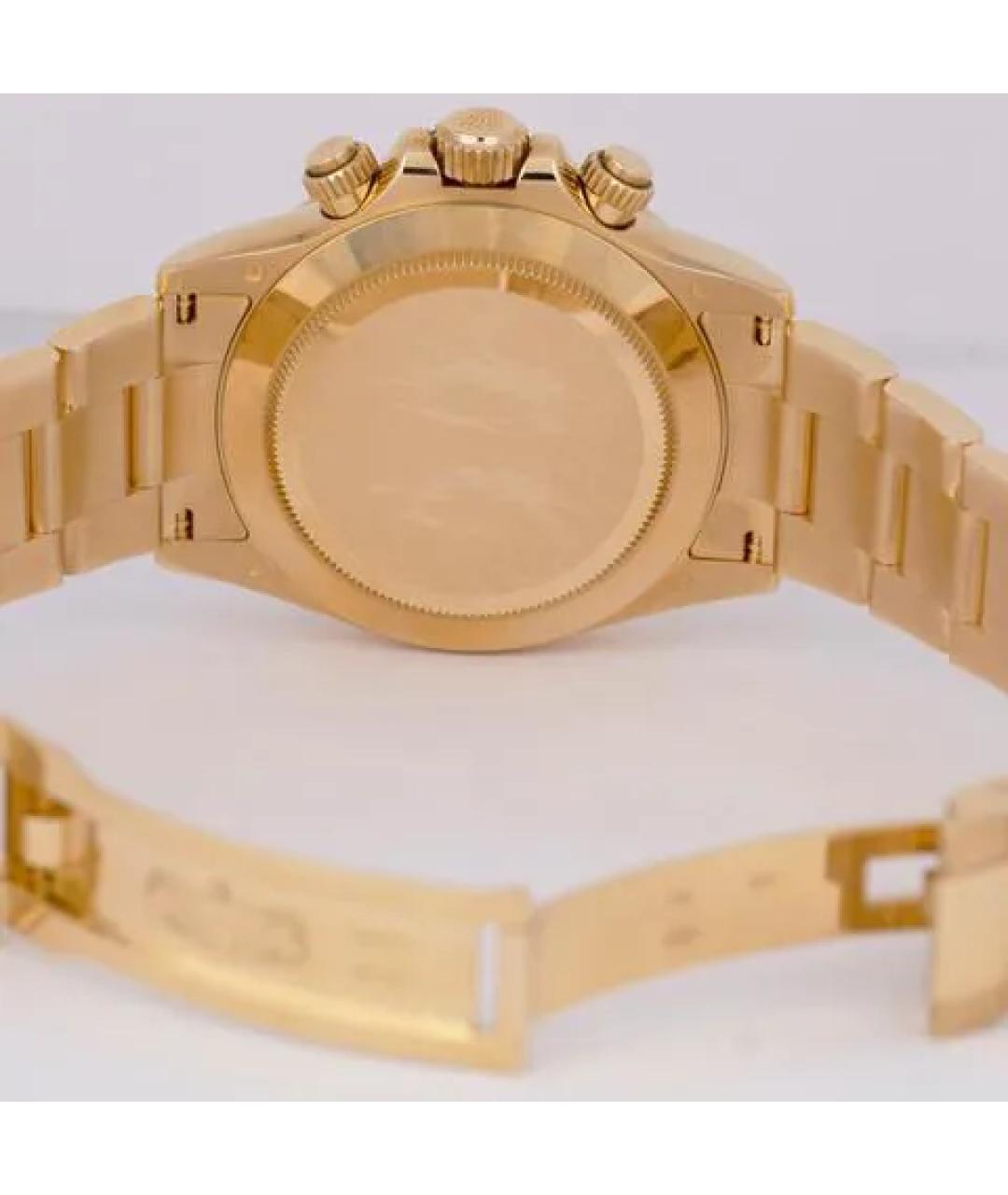 ROLEX Белые часы из желтого золота, фото 5