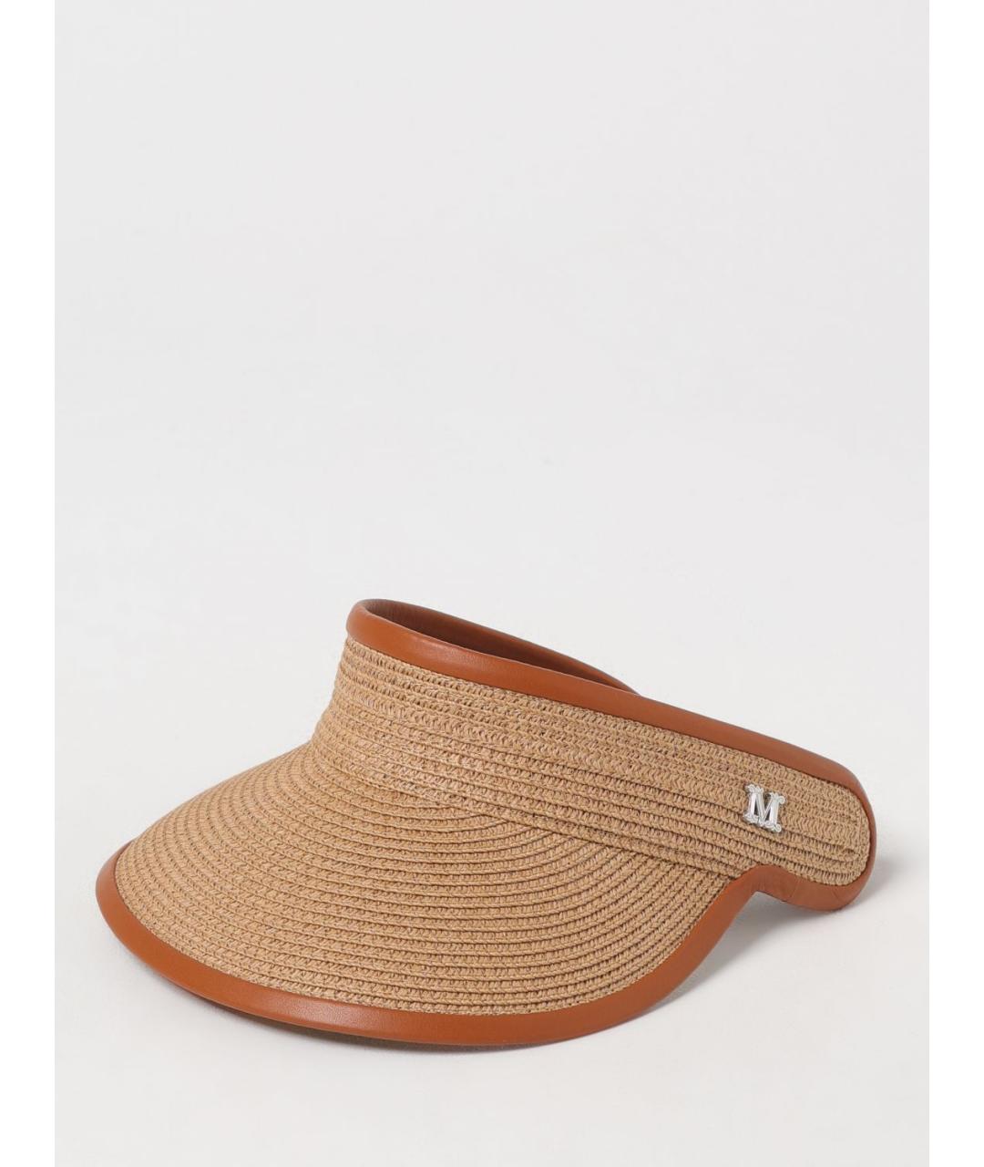 MAX MARA Бежевая соломенная кепка, фото 3