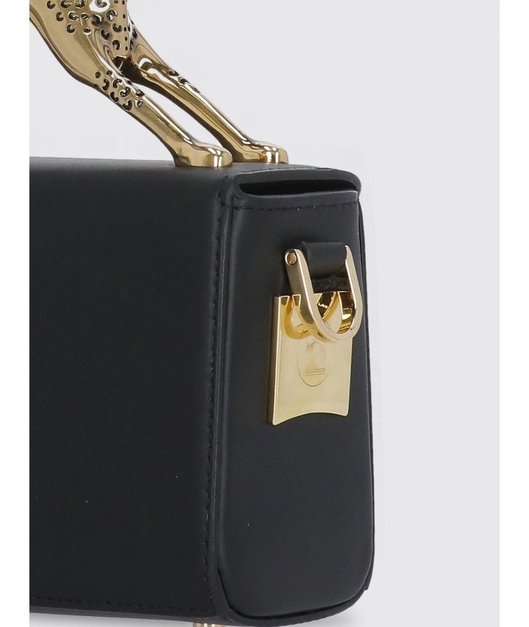 LANVIN Черная кожаная сумка с короткими ручками, фото 4