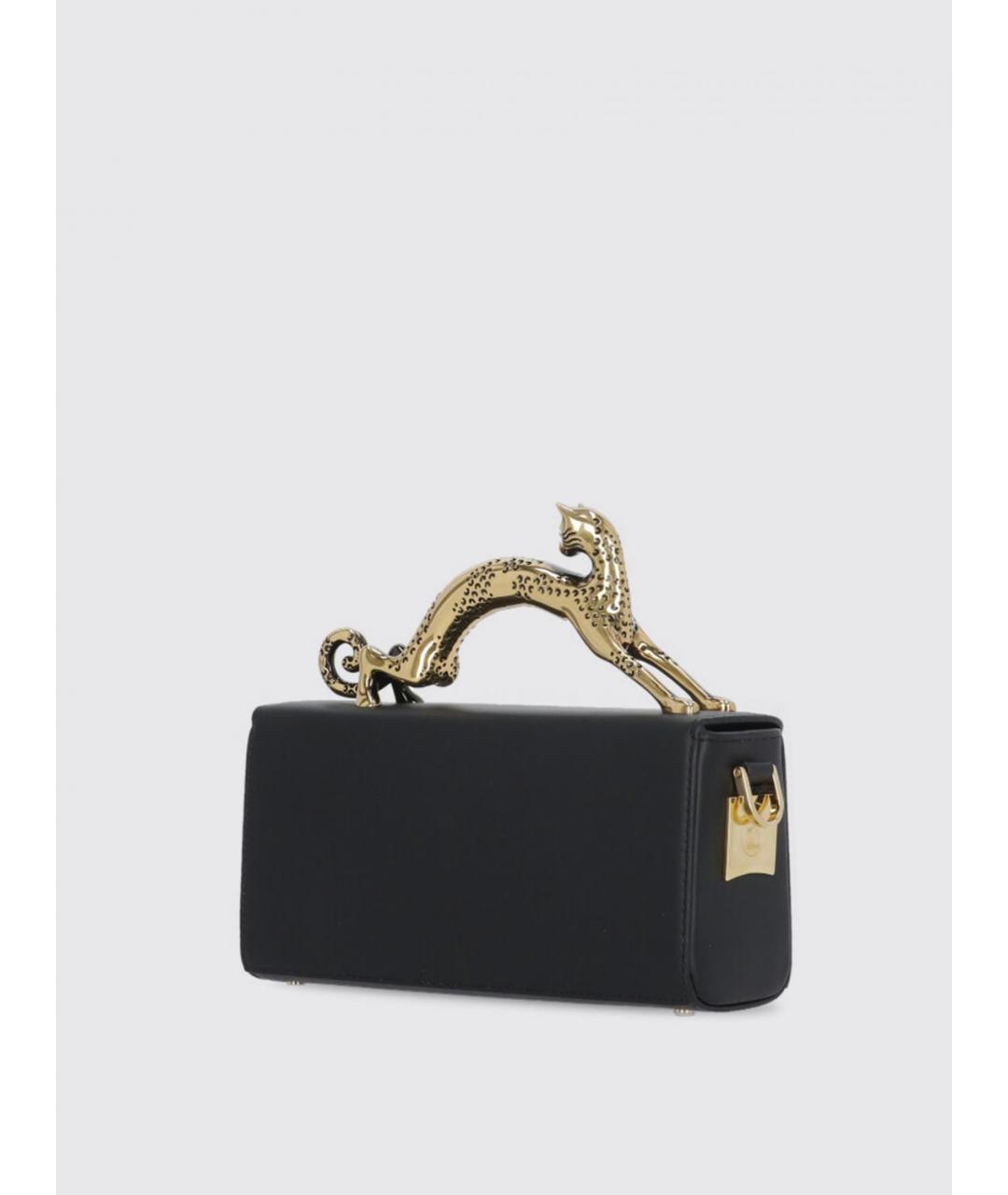 LANVIN Черная кожаная сумка с короткими ручками, фото 3