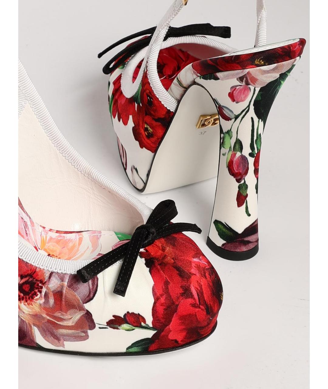 DOLCE&GABBANA Мульти текстильные туфли, фото 4