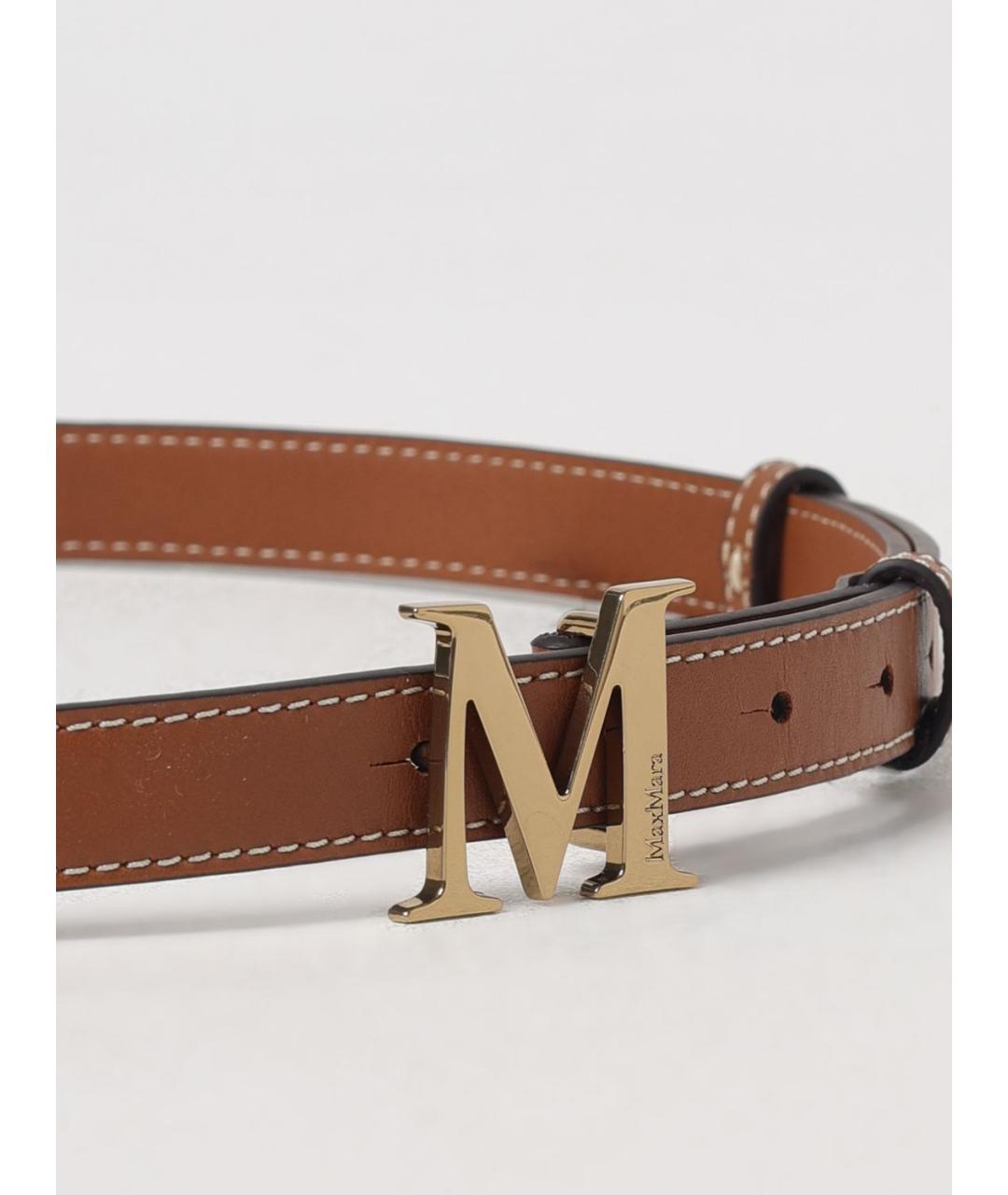MAX MARA Коричневый ремень, фото 2