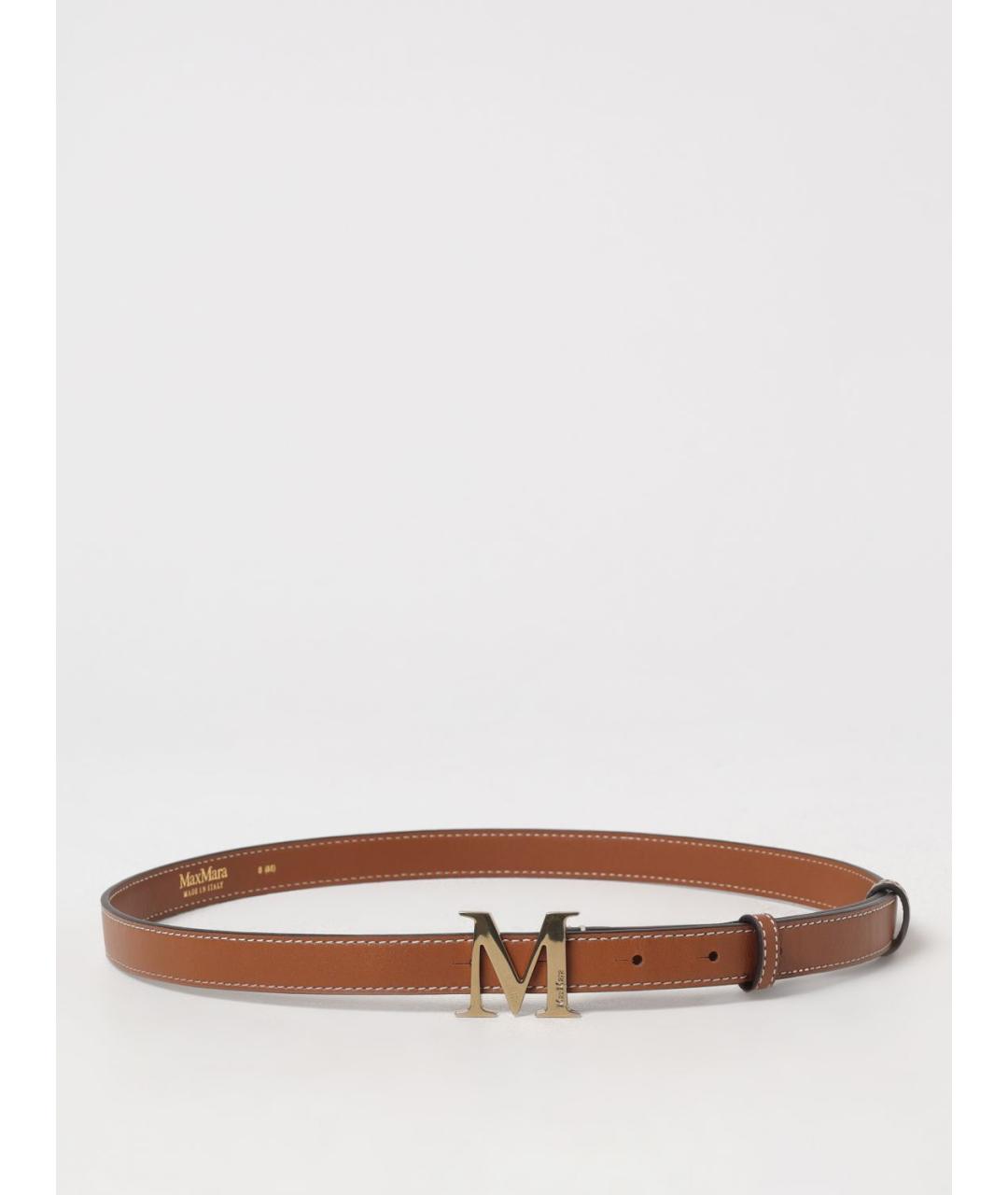 MAX MARA Коричневый ремень, фото 4