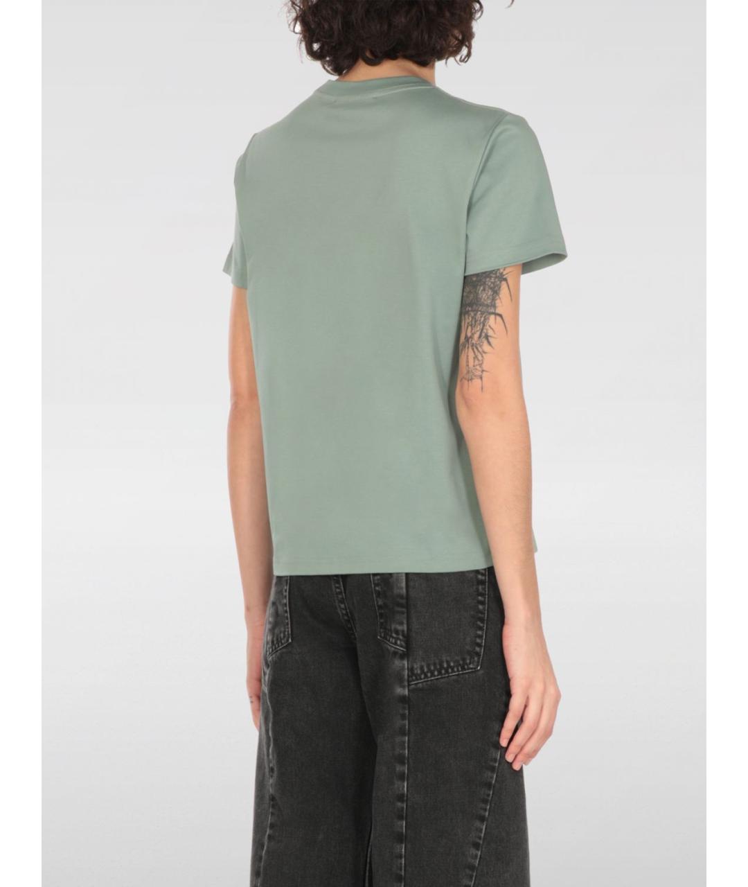 LANVIN Зеленая футболка, фото 4