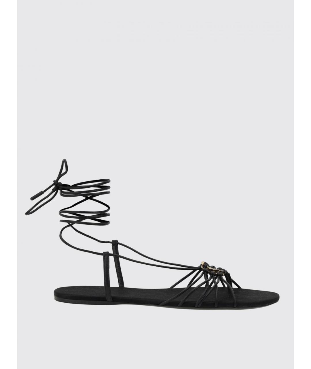 SAINT LAURENT Черные сандалии, фото 4