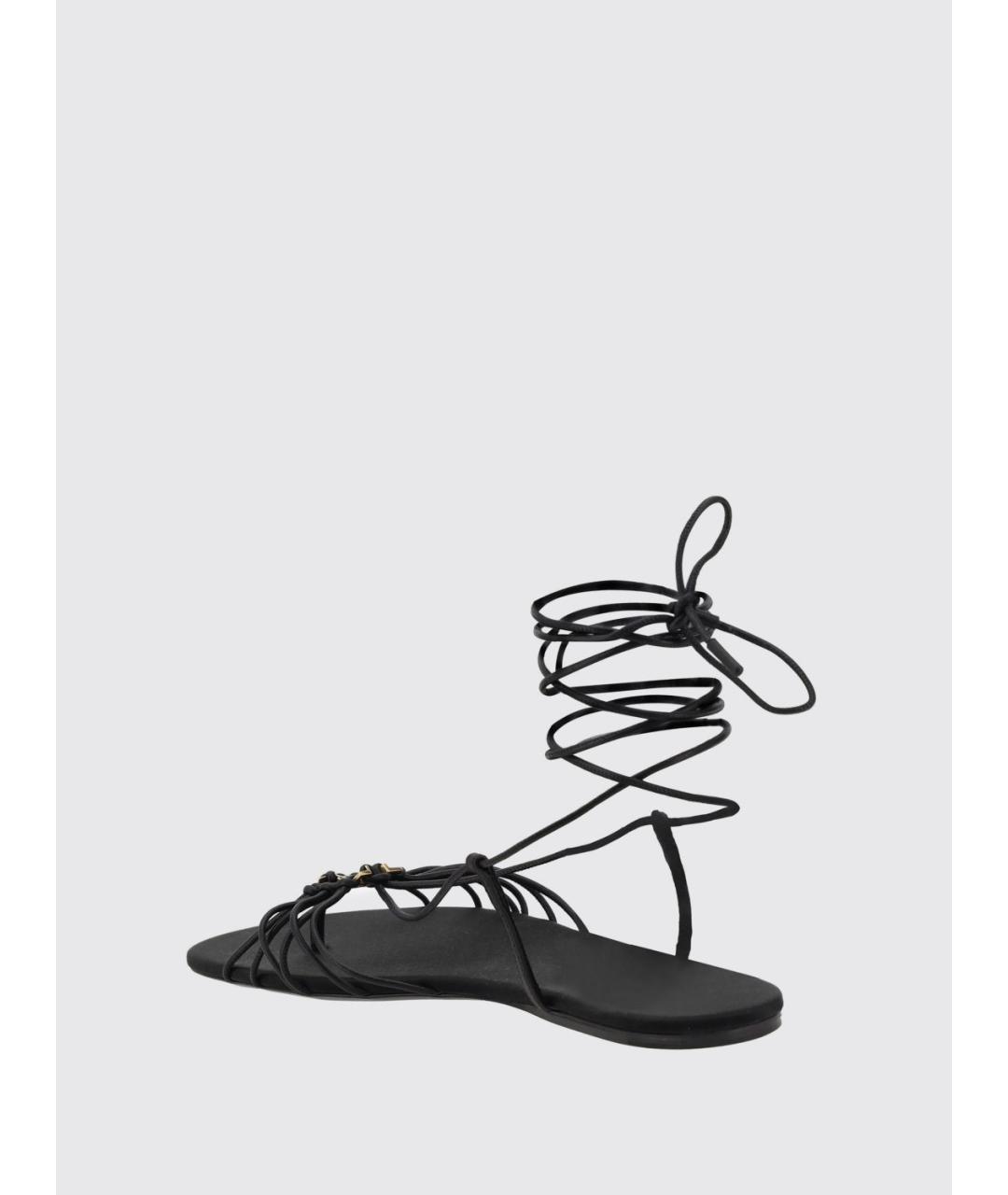 SAINT LAURENT Черные сандалии, фото 3