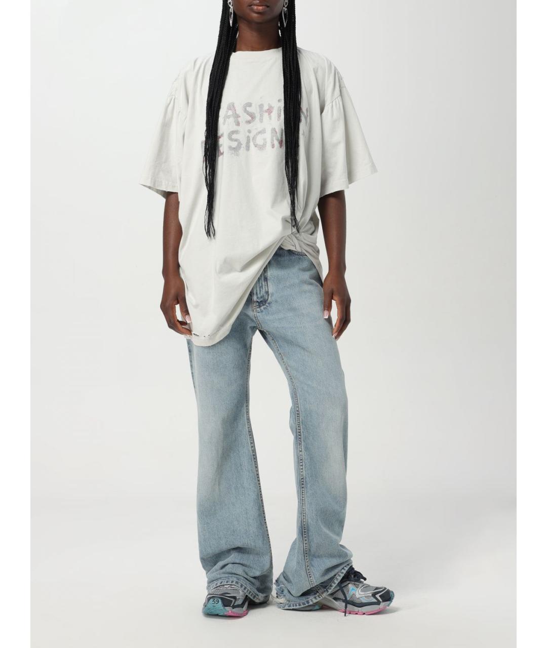 BALENCIAGA Белая футболка, фото 3