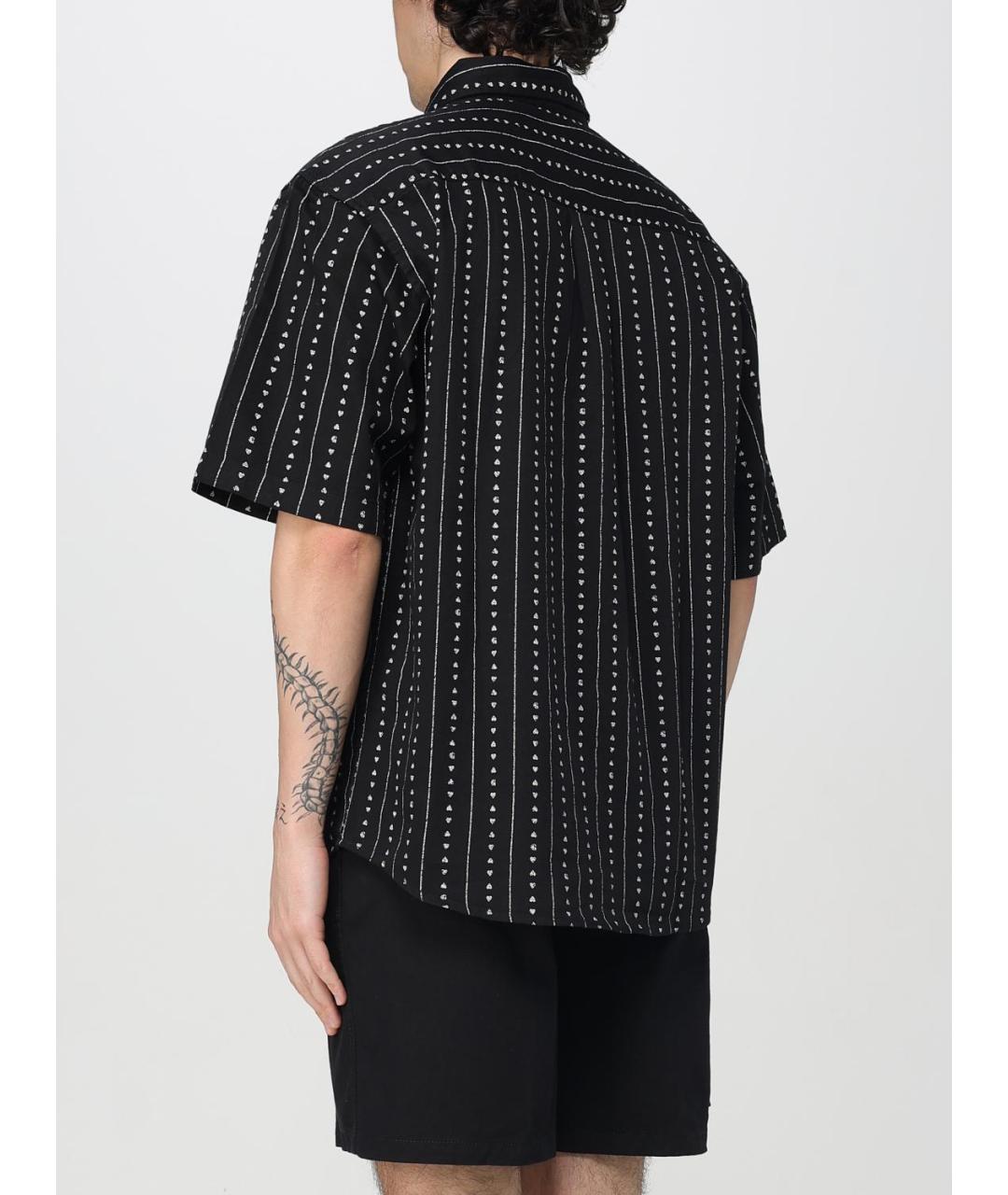 CARHARTT WIP Черная хлопковая кэжуал рубашка, фото 4