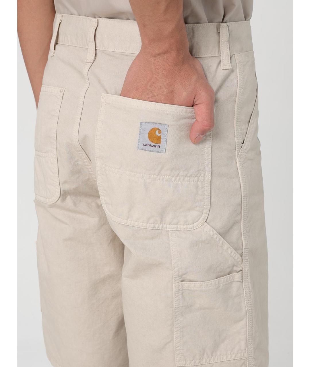 CARHARTT WIP Бежевые шорты, фото 5