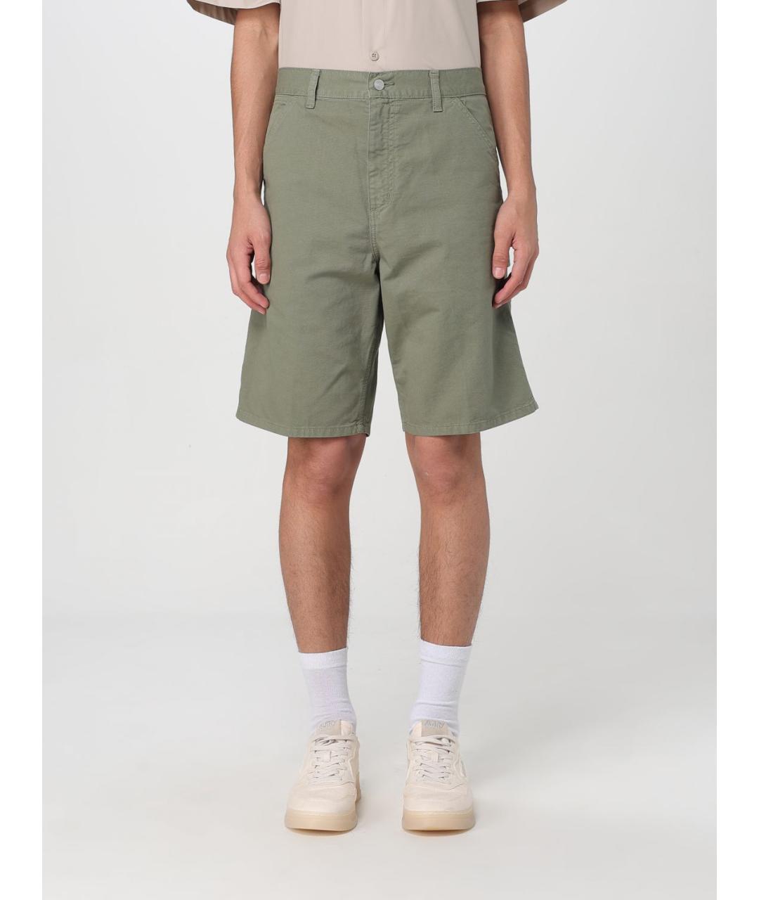CARHARTT WIP Зеленые хлопковые шорты, фото 2
