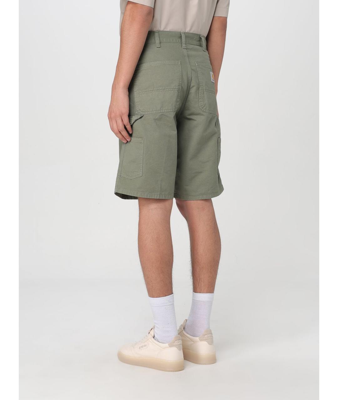CARHARTT WIP Зеленые хлопковые шорты, фото 3