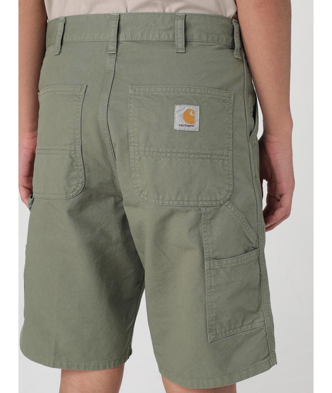 CARHARTT WIP Зеленые хлопковые шорты, фото 4